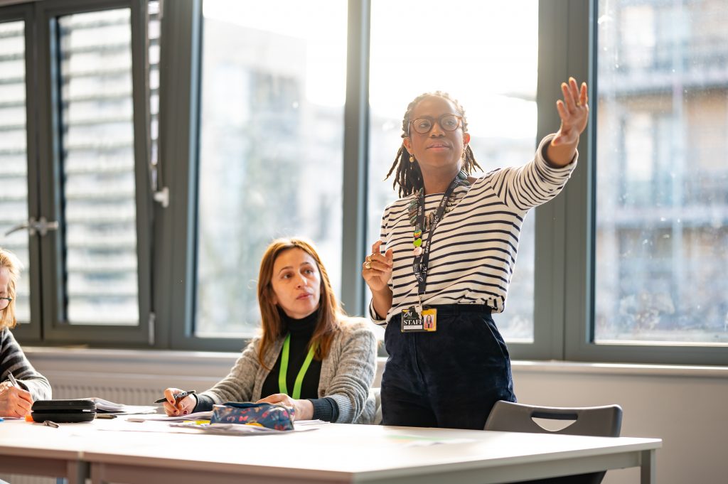 Students in a classroom